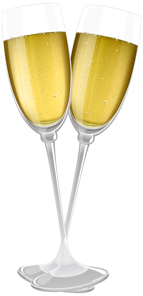 Two Glasses Of Champagne Transparent Clip Art Image Gallery
