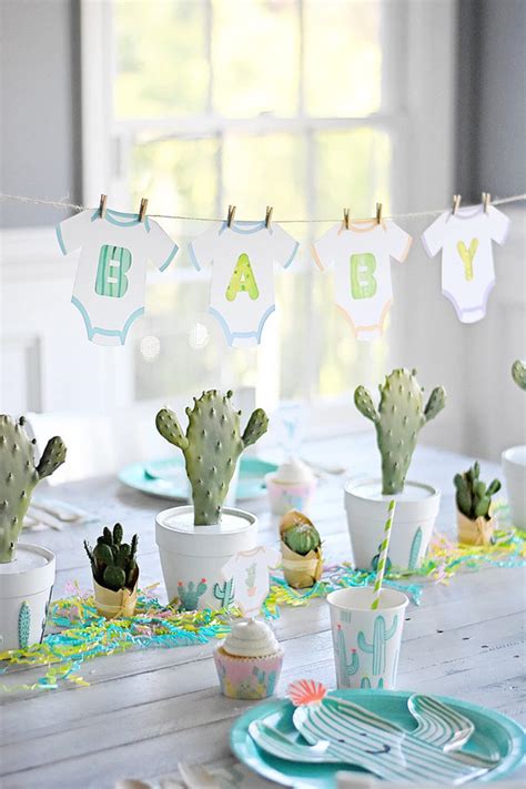 Cactus Baby Shower Printable 5 x 7.5 Treat Bags | Etsy