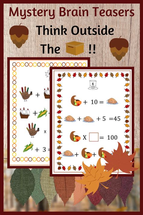 Thanksgiving Math Operations Center Activities Print And Digital With