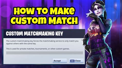 How To Make Custom Match In Fortnite Youtube