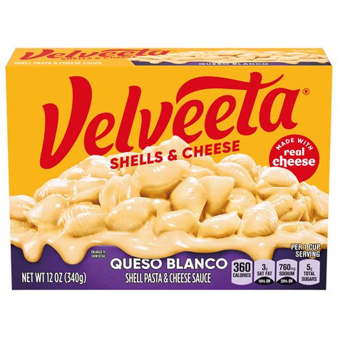 Buy Velveeta Shells And Cheese Queso Blanco Shell Pasta And Cheese Sauce