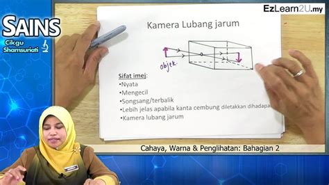 A 113001 sains untuk teknologi. TOPIK 07 - CAHAYA, WARNA DAN PENGLIHATAN - Jom Tuisyen