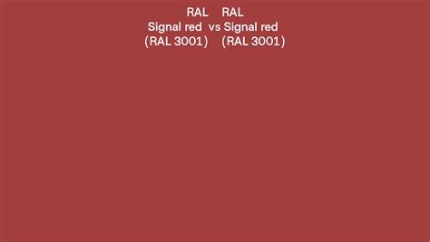 Ral Signal Red Vs Signal Red Side By Side Comparison