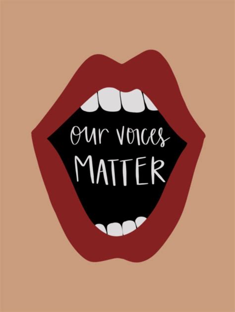 Our Voices Matter • Graphic Design By Creating Steph • Feminism Illustration Visual Art