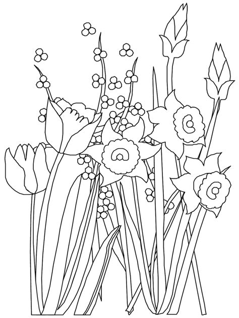 Spring For Coloring Page