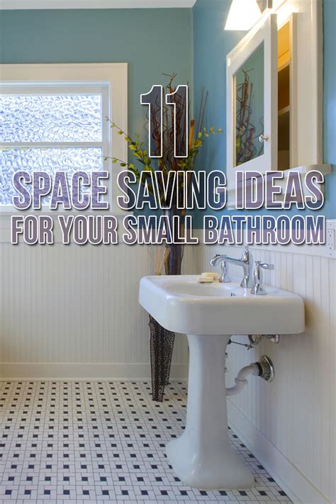 A bathroom is where we start our day, so it's worth maki. 11 Space Saving Ideas for Your Small Bathroom | Budget ...