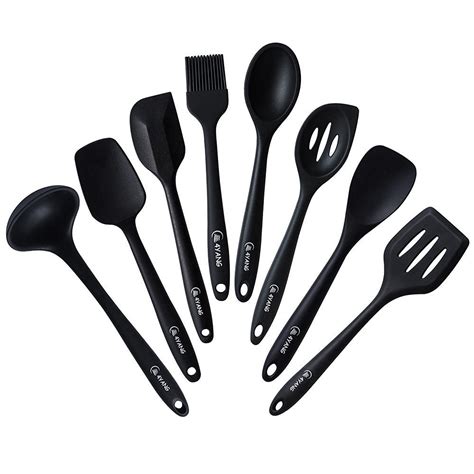 4yang Silicone Spatula Cooking Utensil Set Heat Resistant Kitchen