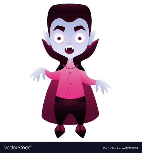 Vampire Cute Cartoon Character Royalty Free Vector Image