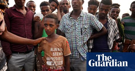 Walking Through A War Zone Ethiopians Heading For Saudi In Pictures