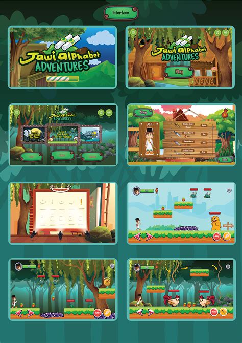 Game Design Concept Jawi Alphabet Adventures On Behance