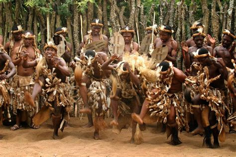 Traditional Zulu Dancing Is An Important Part Of The Zulu Tribe Culture