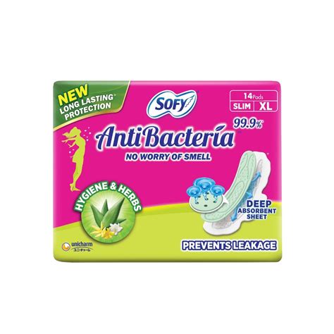 Sofy Antibacteria Sanitary Pads Xl 14 Count Price Uses Side Effects