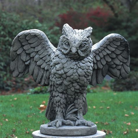 Soaring Owl Statue Garden Statues Statue Garden Owl