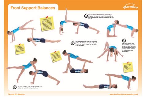 Pair And Trio Gymnastics Balances Poster Sample Download