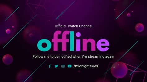 Twitch Standby Profile Banner Template Postermywall