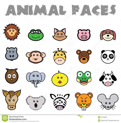 How To Draw A Cartoon Animals Face Warehouse Of Ideas