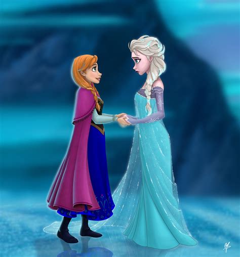 Elsa And Anna Elsa The Snow Queen Fan Art 34964489 Fanpop