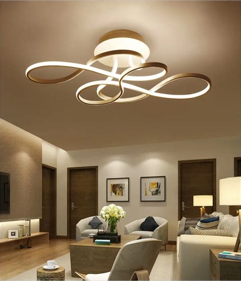 Led Art Shape Ceiling Lamp Living Room Bedroom Study Lamp Lighting
