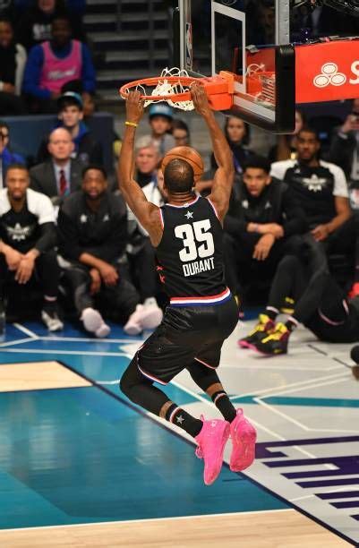 Kevin Durant Of Team Lebron Dunks The Ball During The Team Lebron Vs