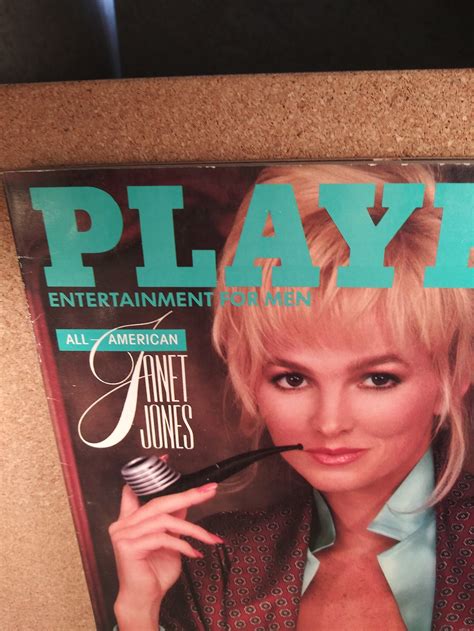 Vintage Playbabe Magazine March Janet Jones Etsy