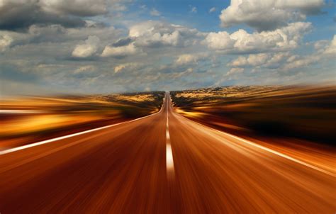 Wallpaper Road Highway Fast Movement Speeding Images For Desktop