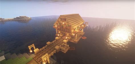 Minecraft Beach House With A Dock Ideas And Design