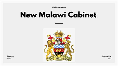 2023 Malawi Cabinet Nduna Za Boma La Malawi Youtube