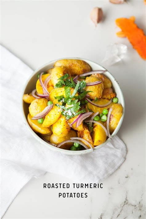 Turmeric Roasted Potatoes Vegan Side Dishes Vegetable Side Dishes