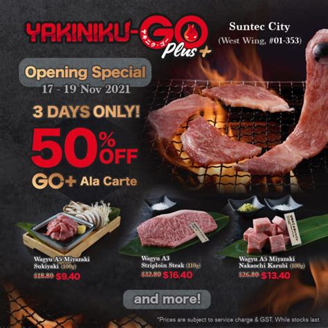 Yakiniku Go Opens Premium Outlet In Suntec City Has Off Wagyu A Miyazaki From From