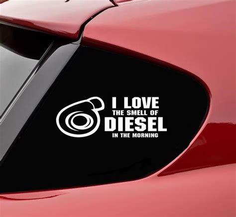 I Love The Smell Of Diesel Vinyl Decal Sticker Bumper Funny Car Truck