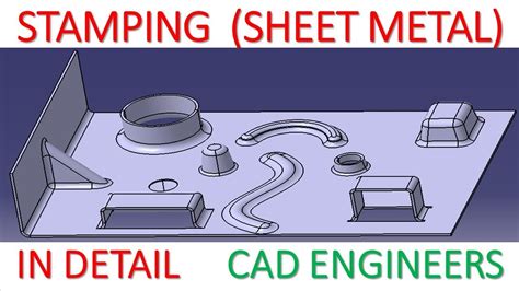 Stamping All Type In Sheet Metal In Catia V Youtube