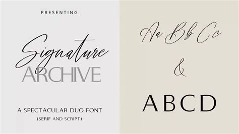 Signature Archive Font Download Free Ifree Fonts