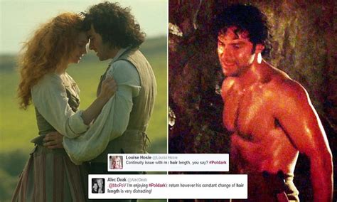 poldark fans get breathless as aidan turner strips off for a shirtless scene daily mail online