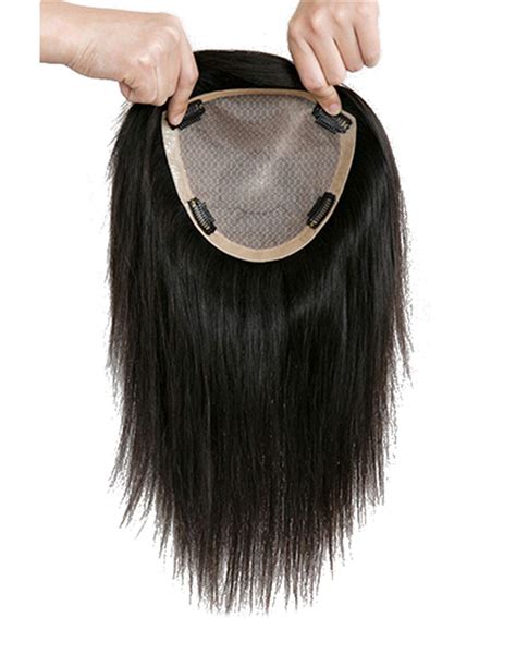 Amazon Com Real Human Hair Crown Topper Hair Pieces For Women With Thinning Hair Susanki