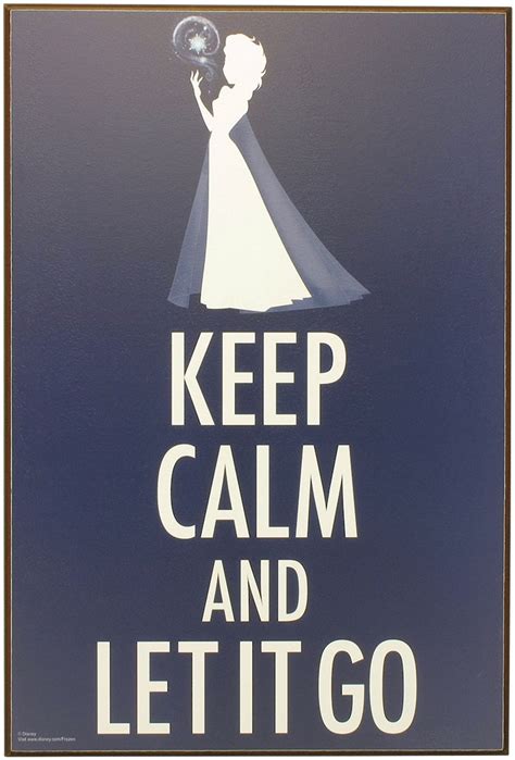 Frozen Keep Calm And Let It Go Wall Art