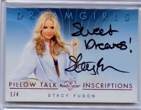 Benchwarmer Dreamgirls Stacy Fuson Pillow Talk Inscriptions Sweet