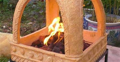 Optimal means of the fire going out and relighting the fire. Adobe-Fire-Pit-Yellow-GS81122 | desert landscape ideas ...
