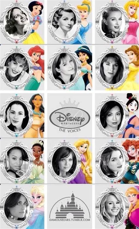 Disney Princesses And Their Voices Príncipes De Disney Princesas