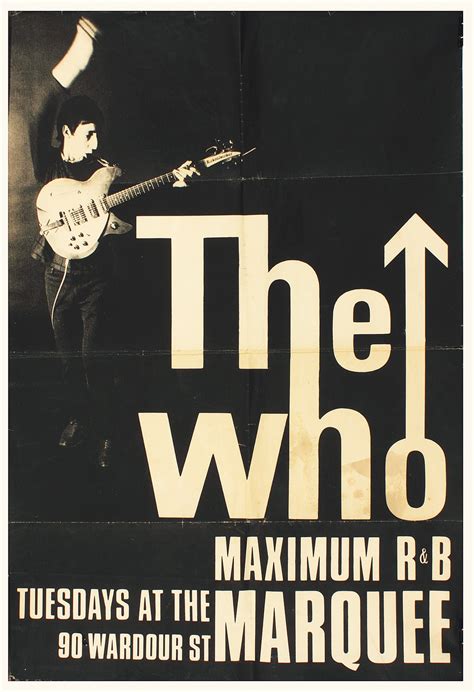 Lot Detail The Who Original Marquee Concert Poster Hung At Club