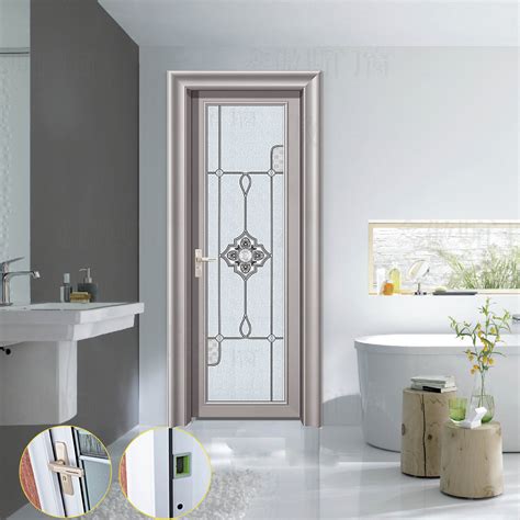 Aluminum Tempered Glass Soundproof Interior Swing Door Badroom Casement Doors China Aluminium