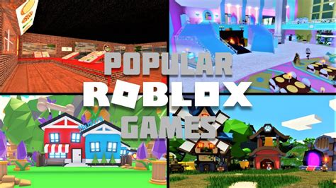 Playing Popular Roblox Games Roblox Youtube