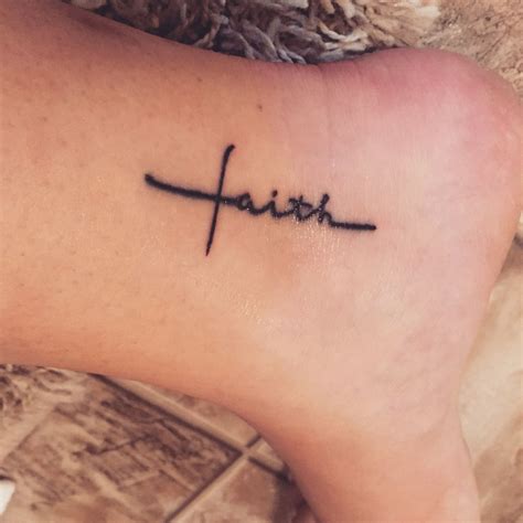 Faith Tattoo That Looks Like A Cross Simple Tattoos For Women