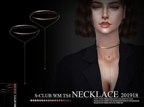 The Sims Resource S Club Ts4 Wm Necklace 201918