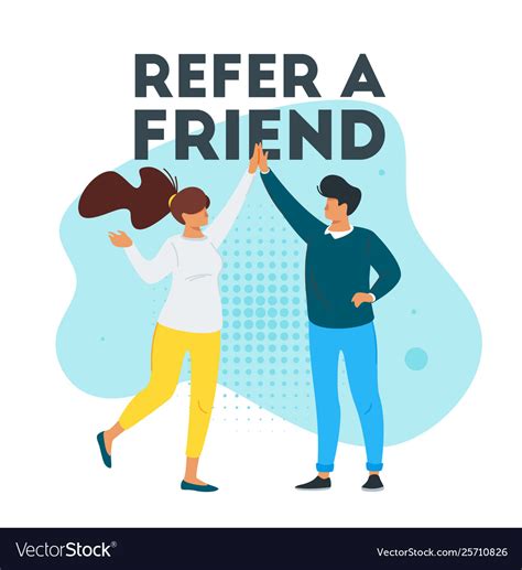 Refer A Friend Concept Royalty Free Vector Image