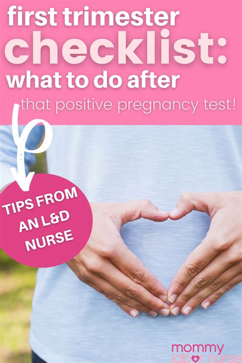 First Trimester Checklist What To Do After That Positive Pregnancy