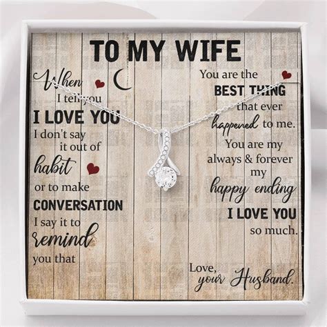 ShineOn Fulfillment - To My Wife - Alluring Beauty Necklace Anniversary 