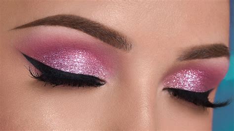Pink Glitter Smokey Eye Makeup Tutorial Youtube