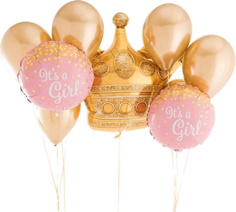Luxe Grote Geboorte Folie Ballonnen Set Meisje Its A Girl Baby 9