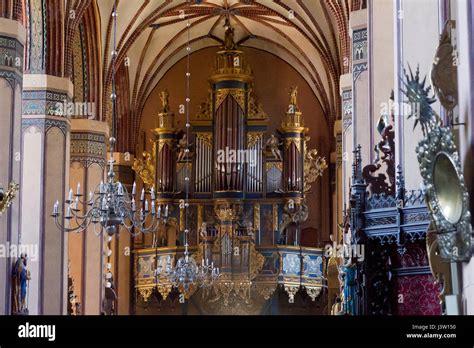 Famoues Baroque Pipe Organ In Gothic Archcathedral Basilica Of The