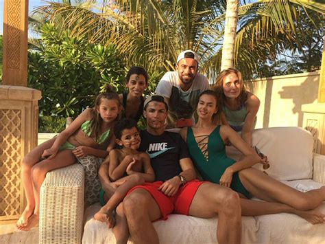 Cristiano Ronaldo Poses With Girlfriend Irina Shayk And Son Hello